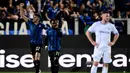 Di menit 90+4, tendangan keras El Bilal Toure menutup pesta gol Atalanta ke gawang Marseille. (Marco BERTORELLO/AFP)