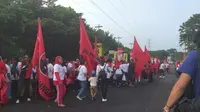 Suasana lokasi pidato politik Jokowi di Sentul Internasional Convention Center (SICC), Bogor, Jawa Barat. (Liputan6.com/Ika Defianti)