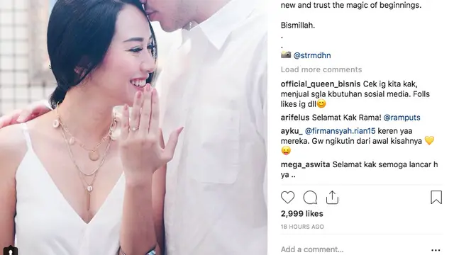 Lamaran putra Dewi Yull (Instagram @dewiyullofficial)
