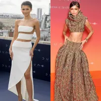 Lihat di sini beberapa potret gaya terbaik Zendaya di red carpet acara promosi film Dune 2.