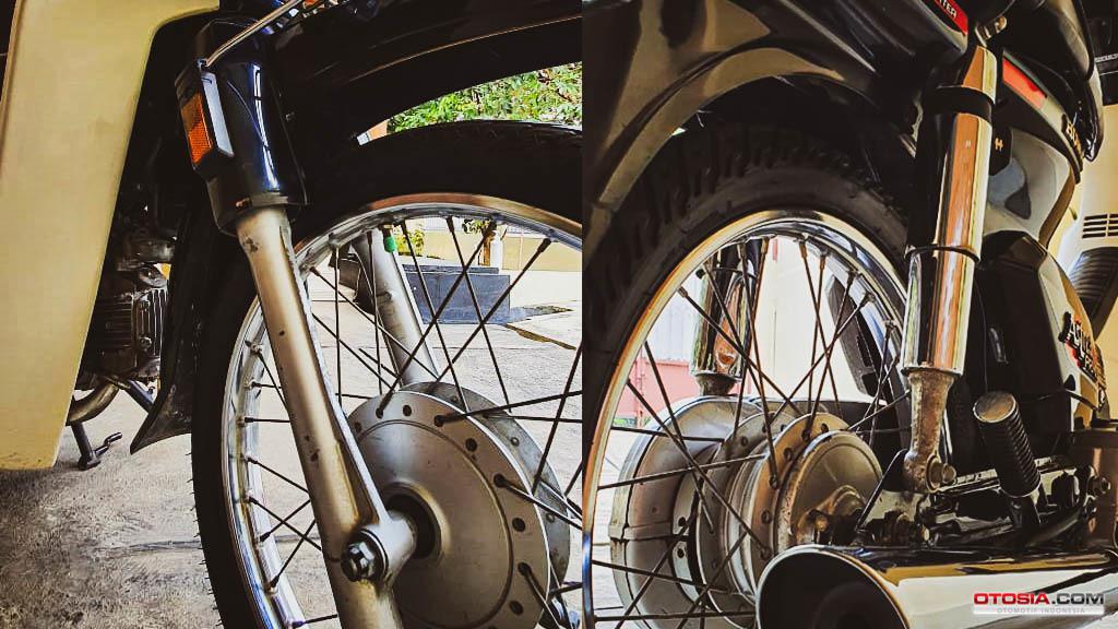 Suspensi depan belakang canggih.