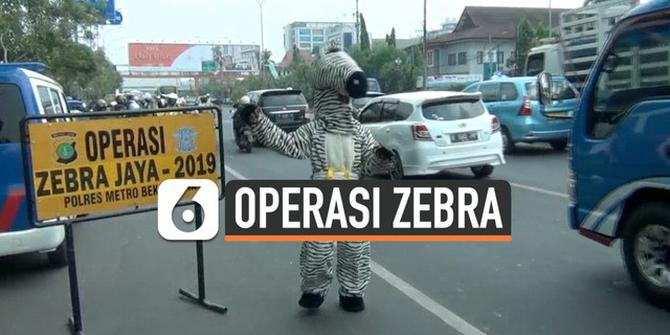 VIDEO: Operasi Zebra 2019, Polisi Gunakan Pakaian Zebra