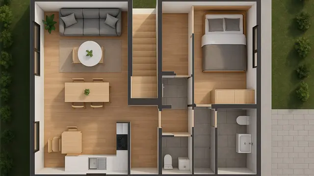 Desain Rumah Kecil Mewah untuk Lahan 6x10