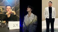 Potret JYP (kiri), Kim Jae Joong (tengah), PSY (kanan) sebagai top 3 dari 5 idol kpop terkaya di tahun 2022.
