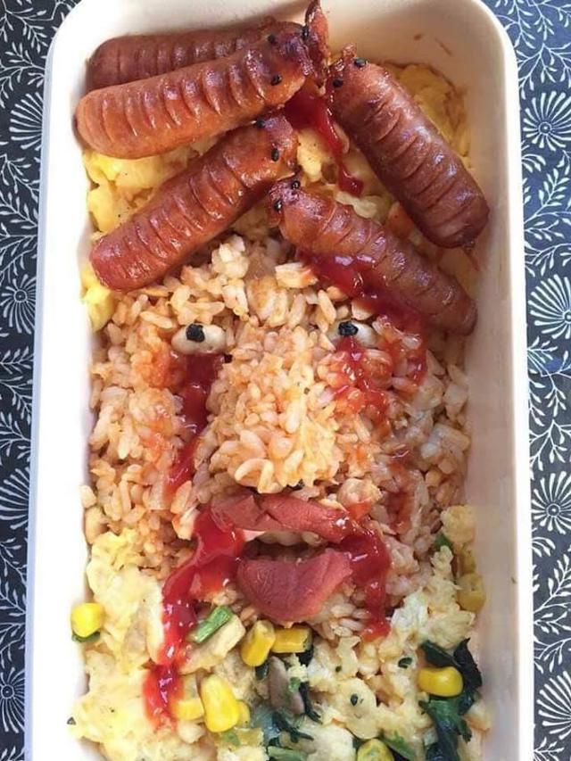 Bekal makanan serem (Sumber: Twitter/fayuliana)