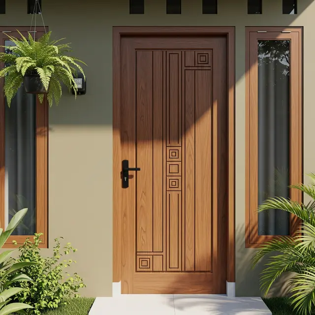 Desain Pintu Utama yang Bikin Rumah Kecil Terlihat Elegan dan Modern