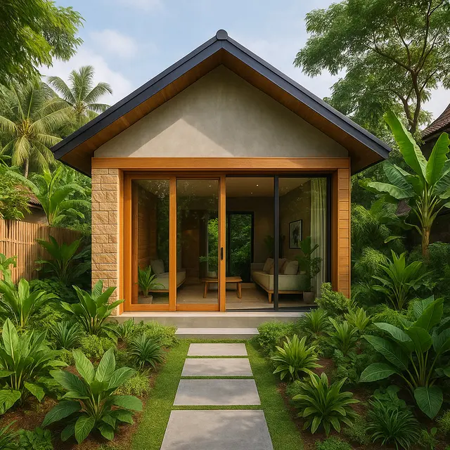 6 Gambar Rumah Lebar 6 Meter di Kampung, Tren Desain Sederhana Tapi Terkesan Mewah 2025