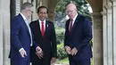 <p>Jokowi menegaskan bahwa kerja sama ekonomi menjadi fokus dalam kunjungan kerja yang dilakukannya ke Australia. (Lisa Maree Williams/Pool Photo via AP)</p>