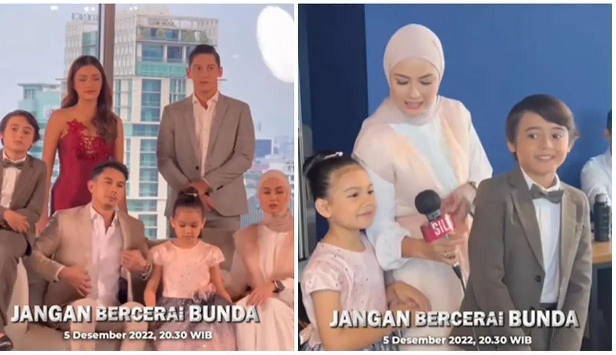 Sinetron tersebut juga makin menarik dan bikin penasaran karena ada dua artis cilik yang turut bintangi sinetron Jangan Bercerai Bunda. Tak hanya kompak saat syuting dan photoshoot, para pemain juga kompak saat di balik layar. Dibintangi oleh sederet artis senior yang populer tahun 2000 hingga 2010-an, akting sederet artis ini tentunya tak perlu diragukan lagi. (Liputan6.com/IG/@jbb_klip)
