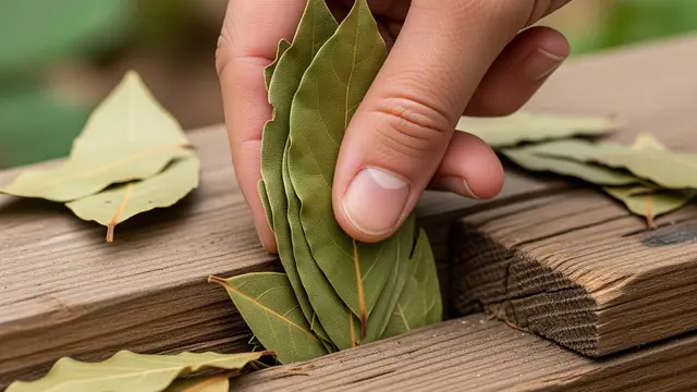 Cara Mengusir Rayap dengan Daun Salam Kering (Image by Gemini AI)