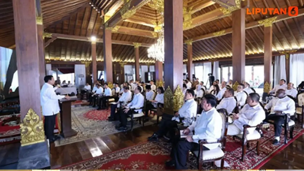 Banner Infografis Semarak Pembekalan Calon Menteri, Wamen hingga Kepala Badan Negara di Hambalang. (Foto: Instagram @prabowo)