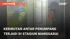 Beredar video viral terkait kerusuhan antar penumpang di kereta. Kerusuhan ini terjadi di Stasiun Manggarai, Jakarta Selatan (26/11/2023)
