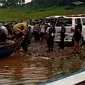 Dua orang meninggal dunia usai tersambar petir di Musala Keramba Jaring Apung Waduk Ir Juanda Jatiluhur, Purwakarta. (Foto: Liputan6.com/Abramena)
