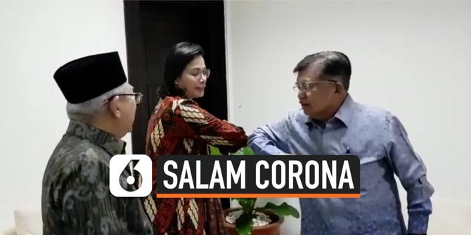 VIDEO: Waspada Corona, JK dan Menkeu Sri Mulyani Pakai Salam Siku