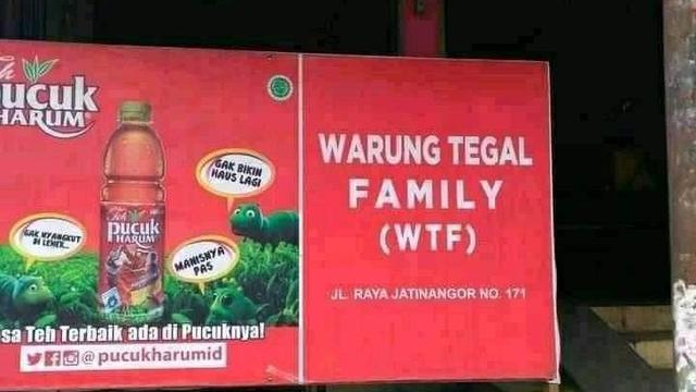 6 Tulisan Nyeleneh di Spanduk Warung Nasi Ini Bikin Pembeli Tepuk Jidat