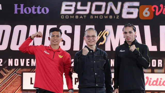 Foto: Api Rivalitas Indonesia vs Malaysia Kian Membara, Harimau Malaya Siap Tuntaskan Dendam di Byon Combat Showbiz Vol. 6