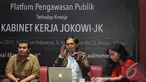  Diskusi bertajuk "Pengawasan Publik Terhadap Kinerja Kabinet Kerja Jokowi-JK", Jakarta, Rabu (12/11/2014)(Liputan6.com/Herman Zakharia)