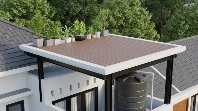 Desain Atap Pelindung Toren yang Estetik