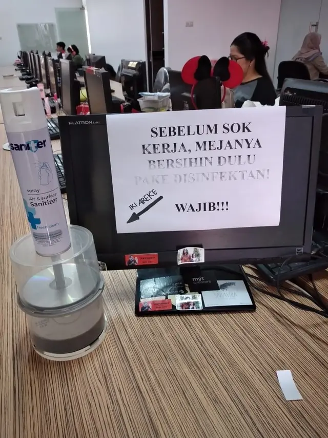pengumuman di kantor saat new normal
