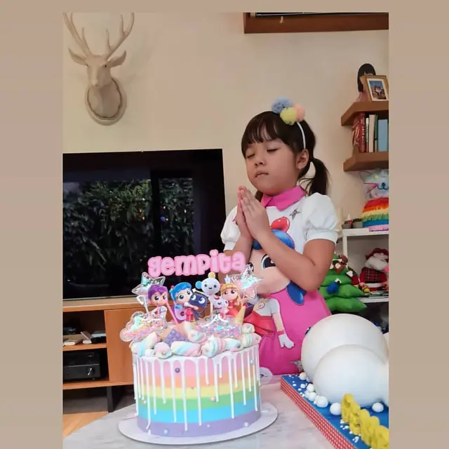 6 Momen Ulang Tahun Gempi yang ke-6, Gisel dan Gading Kompak Beri Kejutan