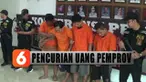 Komplotan ini mencuri uang milik pemprov dari dalam mobil dinas yang diparkir di halaman kantor gubernur Sumatera Utara.