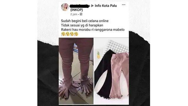 6 Momen Apes Beli Celana Online Ini Tak Sesuai Ekspektasi