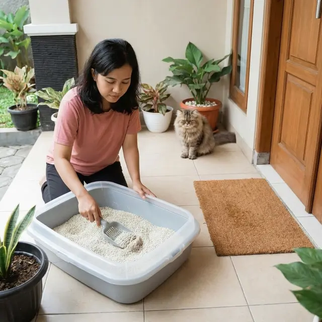 Cara Agar Keset Tidak Dikencingi Kucing