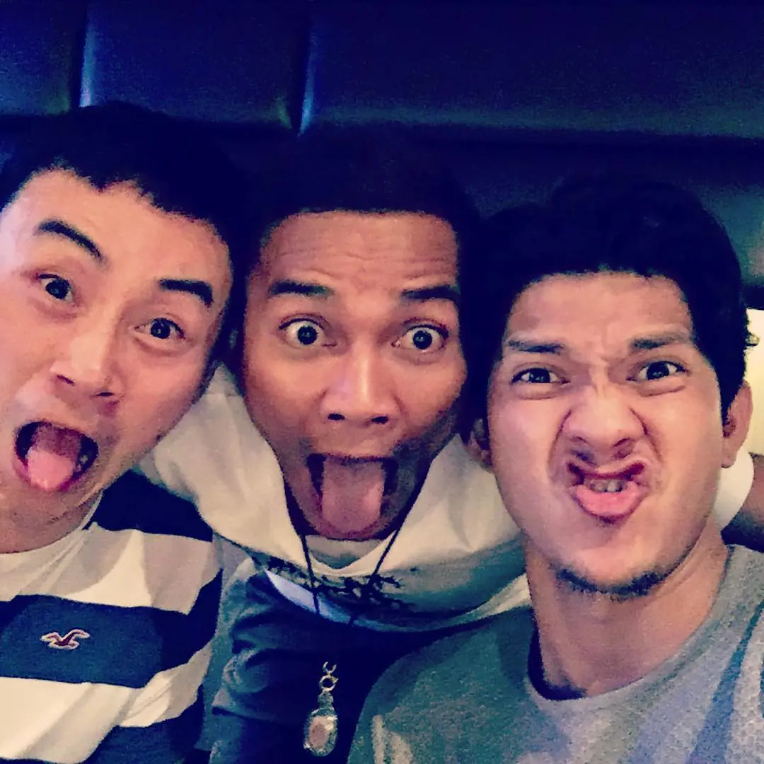 Tiger Chen, Tony Jaa, dan Iko Uwais (Sumber: Instagram/ @tonyjaaofficial)