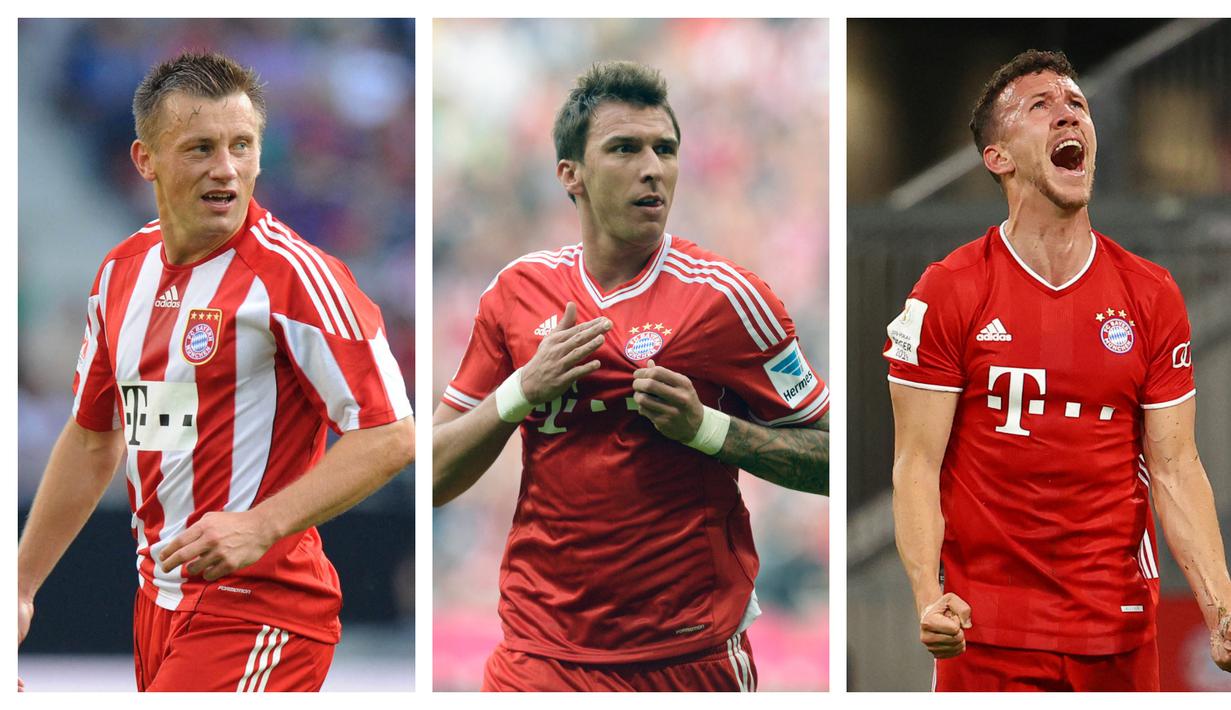 Sebagai klub papan atas di Eropa, Bayern Munchen rutin memperkuat amunisi mereka dengan pemain berkualitas dari manapun, salah satunya Kroasia. Dalam 10 tahun terakhir, tercatat 5 pemain asal Kroasia yang pernah memperkuat Die Roten. Siapa saja mereka? (Kolase Foto AFP)