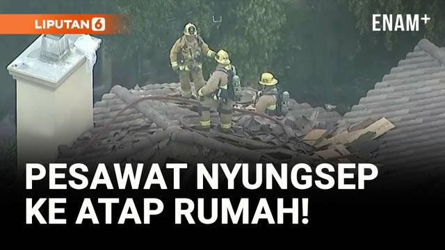 Sebuah pesawat kecil jatuh di kawasan permukiman Simi Valley, California pada Sabtu sore, menyebabkan satu orang tewas dan dua rumah rusak terbakar.