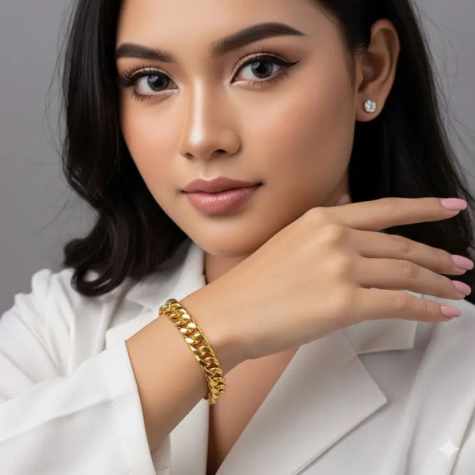 Gelang Emas 30 Gram Perhiasan Premium