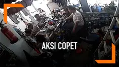 Empat wanita terekam cctv saat mencopet di sebuah pasar. Modusnya, keempat wanita ini berpura-pura menjadi pembeli dan memepet korbannya.