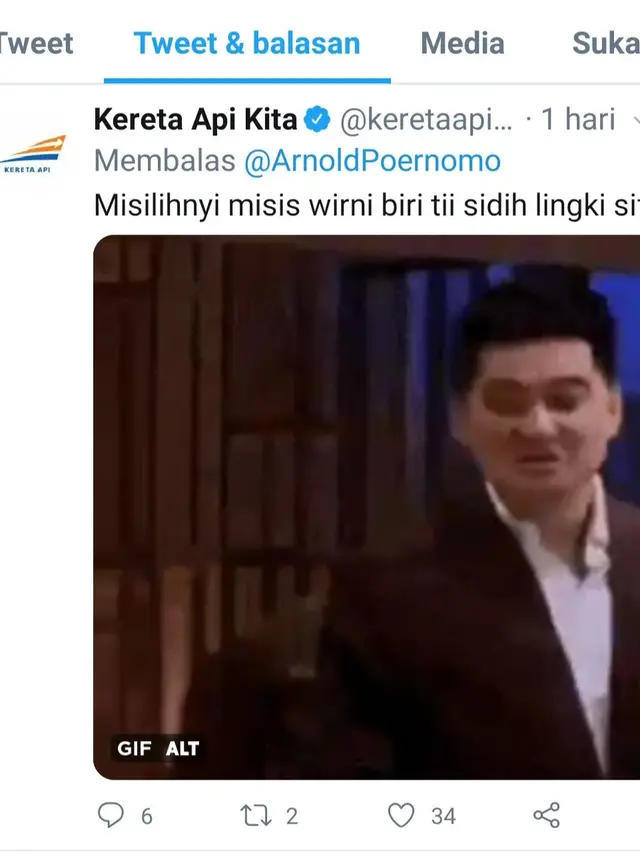 Unggahan akun @keretaapikita. (Foto: Twitter @keretaapikita)