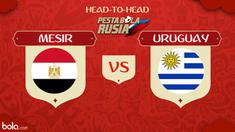 Berita video head-to-head Piala Dunia Rusia 2018: Mesir vs Uruguay.