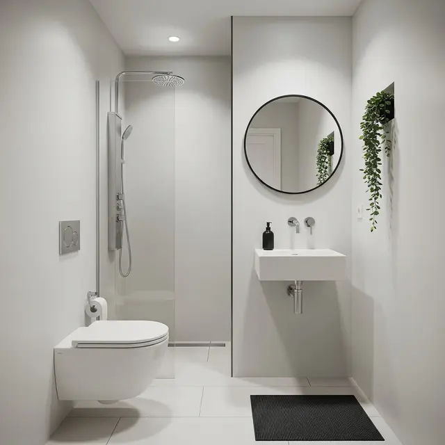 Desain Kamar Mandi Sederhana dengan Kloset Duduk Budget Minim