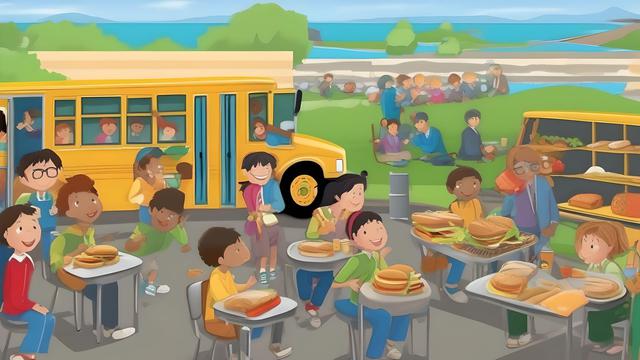 ilustrasi Program makan siang gratis