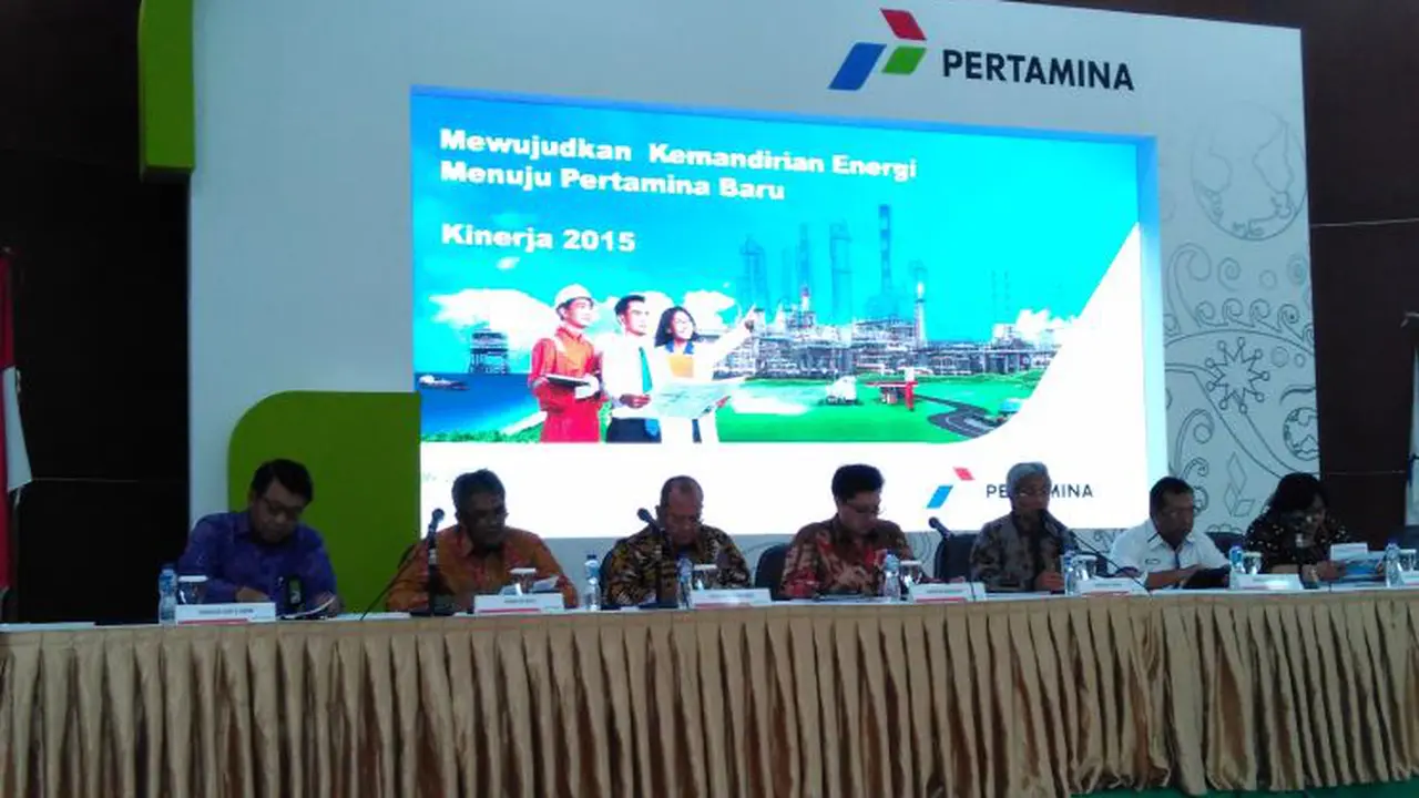 Konferensi Pers hasil RUPS PT Pertamina (Persero) di kantor pusat Pertamina, Jakarta, Selasa (31/5/2016).