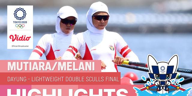 VIDEO: Perjuangan Mutiara Rahma Putri / Melani Putri di Final C Dayung Olimpiade Tokyo 2020