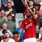 Kapten Manchester United, Bruno Fernandes berselebrasi setelah mencetak gol ketiga timnya ke gawang Nottingham Forest pada laga lanjutan Liga Inggris 2023/2024 di Old Trafford, Manchester, Inggris, 26 Augustus 2023. Bruno terpilih menjadi kapten utama Setan Merah pada musim ini menggantikan peran Harry Maguire. Pemain asal Portugal tersebut tercatat memiliki kontrak hingga tahun 2026 dan mendapatkan gaji sebesar 240 ribu pounds per pekan di Old Trafford. (AFP/Darren Staples)
