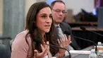 Peraih medali emas Olimpiade senam Jordyn Wieber menceritakan kasus pelecehan seksual yang dilakukan oleh dokter tim senam AS, Larry Nassar di Gedung Kantor Senat Russell di Capitol Hill (18/4). (Chip Somodevilla / Getty Images / AFP)