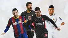 Ilustrasi - Lionel Messi, Alisson Becker, Roberto Firmino, Casemiro (Bola.com/Adreanus Titus)
