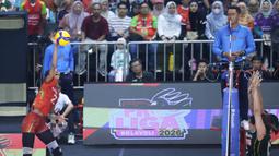 Gelar itu diperoleh setelah mereka memenangkan laga leg kedua melawan Gresik Phonska Plus Pupuk Indonesia. (Dok. PBVSI)