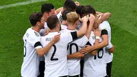 Jerman mencatatkan kemenangan atas Australia pada Grup B Piala Konfederasi 2017. (AFP/Yuri Cortez)