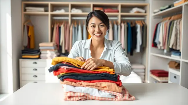 trik melipat baju
