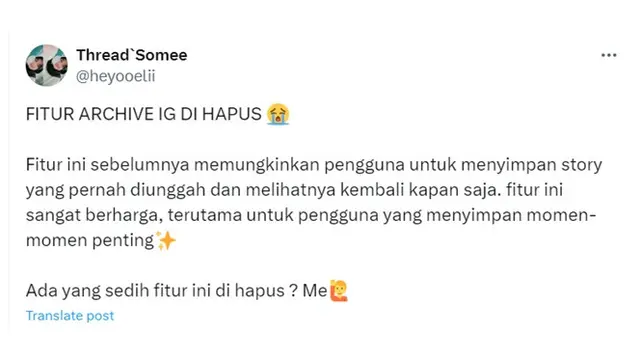 6 Cuitan Netizen Arsip Instagram Dihapus Ini Bikin Sedih, Kenangannya Hilang