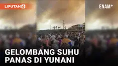 Gelombang Panas Terus Terjadi di Yunani Sebabkan Kebakaran Hutan di Pulau Rhodes