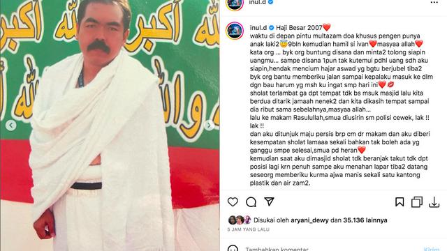 Inul Daratista Kenang Perjalanan Ibadah Haji 16 Tahun Lalu, Ungkap Banyak Kejadian Mengharukan. (instagram.com/inul.d)