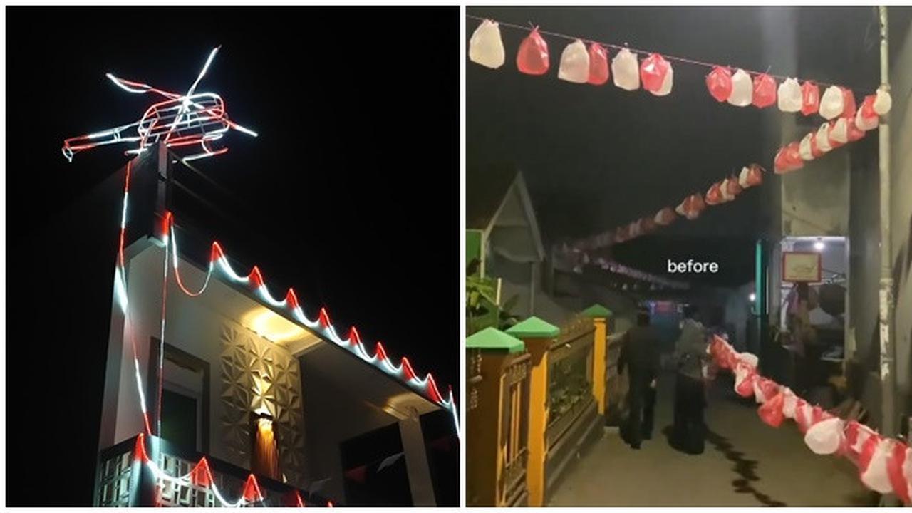 6 Potret Dekorasi Agustusan Unik tapi Nyeleneh, Totalitas Sambut HUT RI