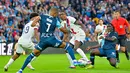 PSG menyambangi Le Havre di Stade Oceane dalam laga pekan pertama Ligue 1 2024/2025. Les Parisiens menang 4-1. (AFP/Lou Benoist)