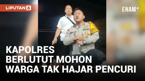 VIDEO: Minta Warga Tak Amuk Pencuri Motor, Kapolres Binjai Sampai Berlutut di Atas Mobil